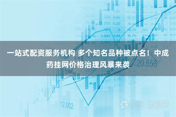 一站式配资服务机构 多个知名品种被点名!中成药挂网价格治理风暴来袭